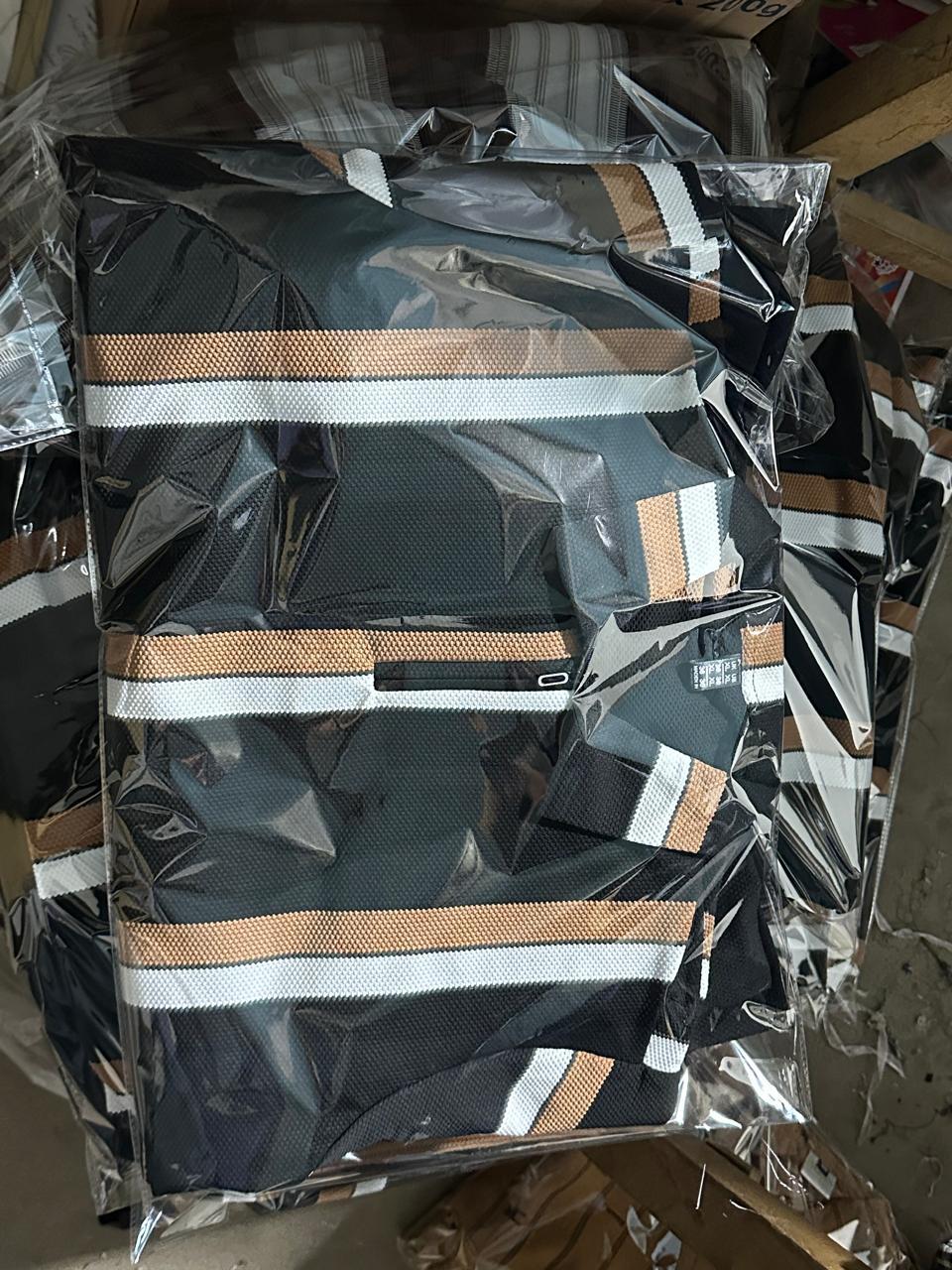 Striped Athletic Polo