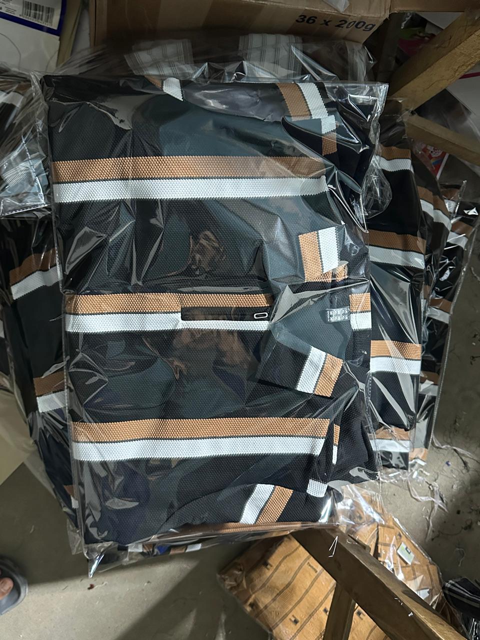 Striped Athletic Polo