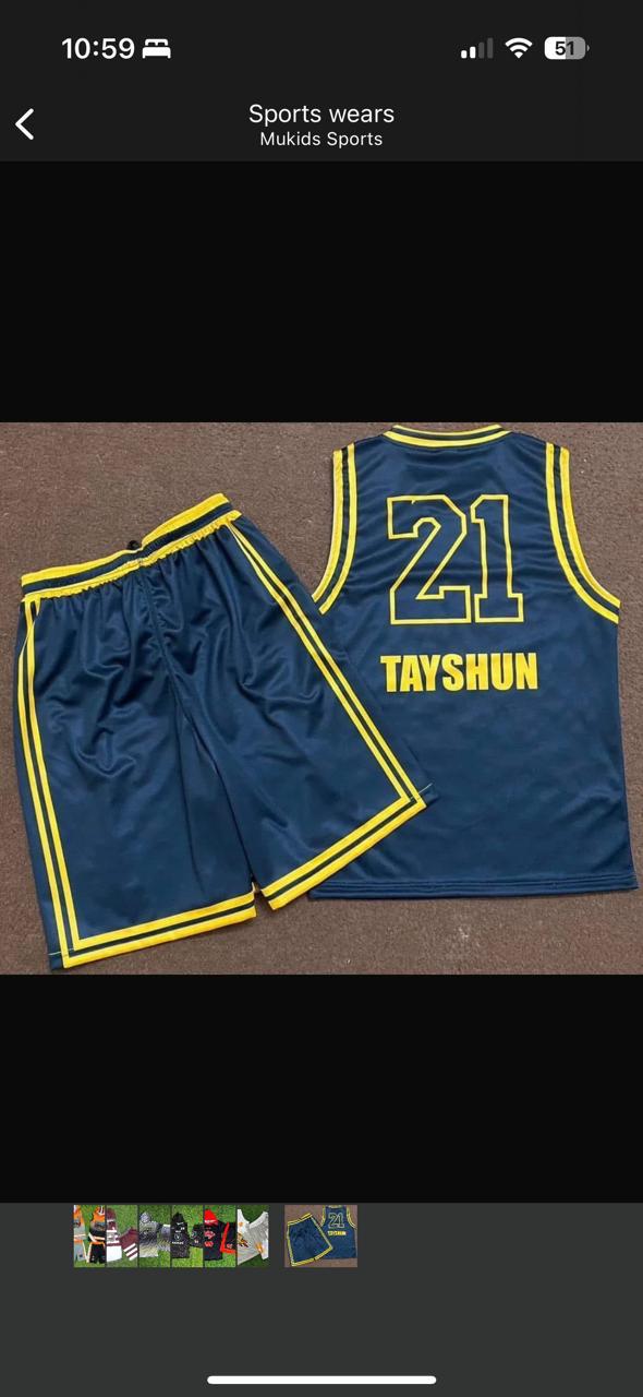 Custom Basketball Uniform